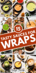 Sauces for wraps pinterest image.