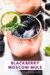 Blackberry mule cocktail pinterest image.