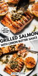 Grilled Salmon with Lemon Butter Sauce
