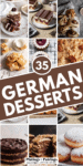 Collage of German dessert recipes with text overlay.