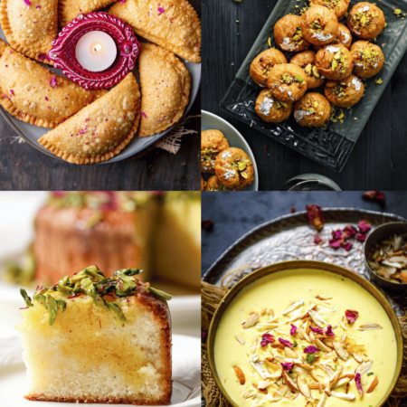 Collage of Indian Desserts.