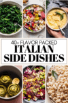 Collage of italian sides with text overlay.