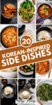 Collage of Korean side dishes with text overlay.