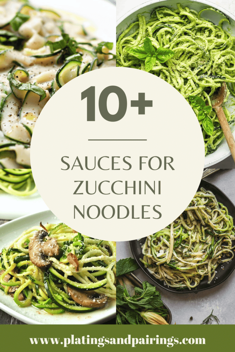 10+ Sauces for Zucchini Noodles (Easy + Healthy) Platings + Pairings