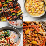 Collage of smoked sausage recipes.