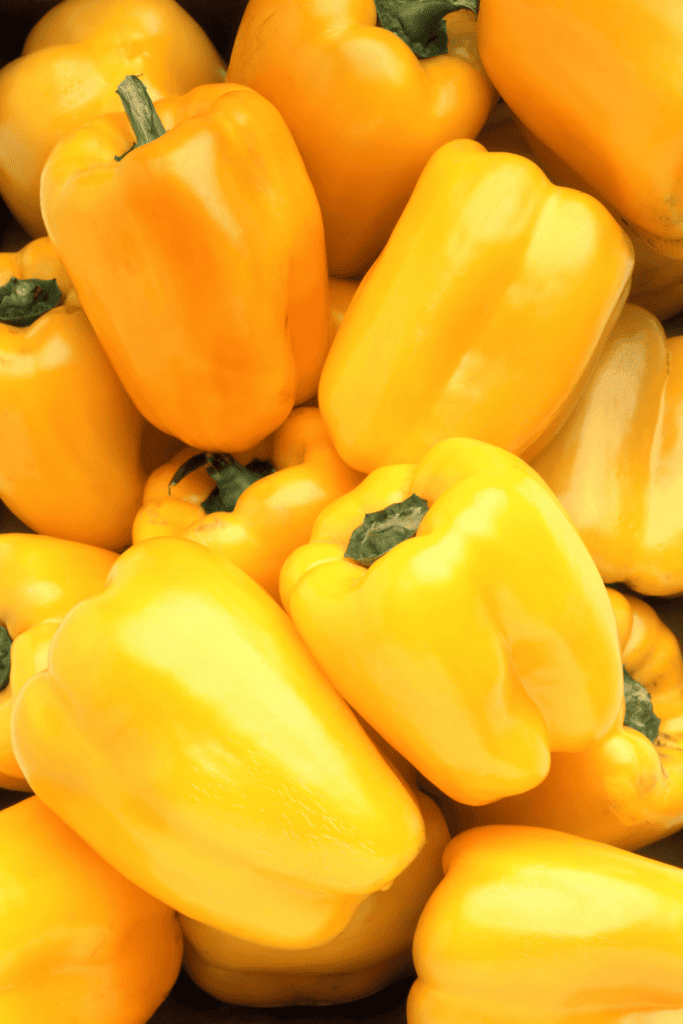 Yellow peppers. 
