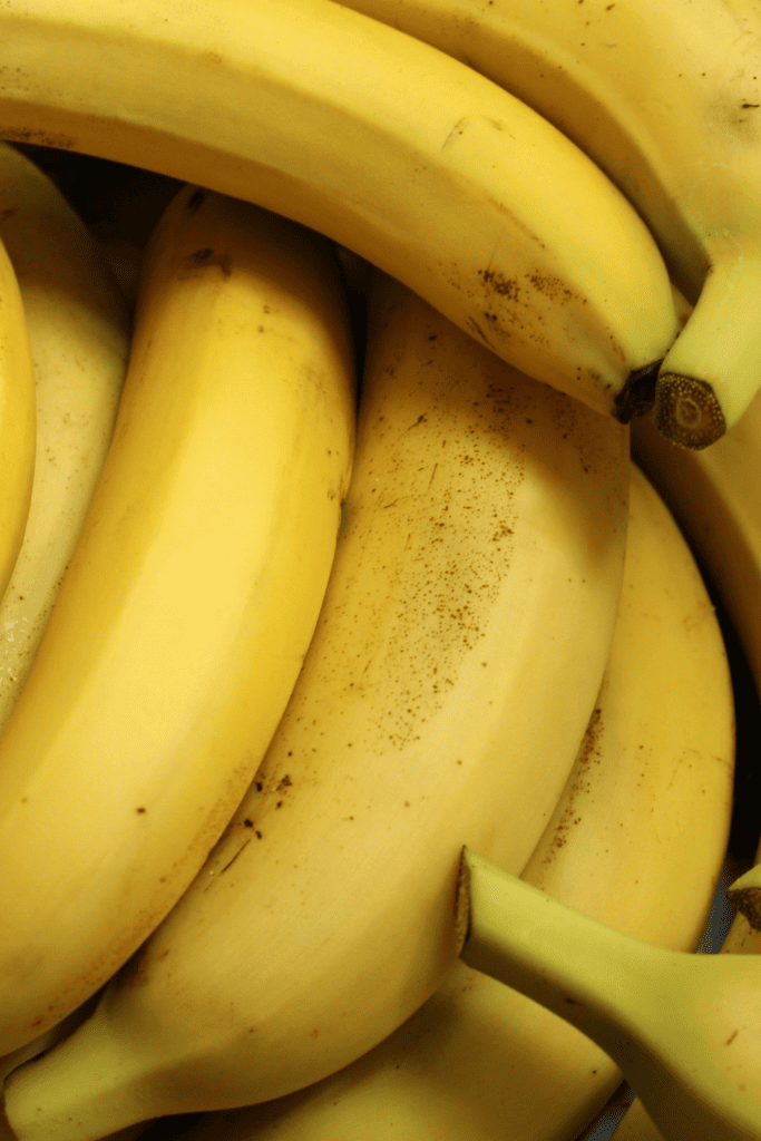 Bananas in pile. 