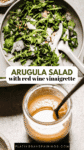 Arugula salad pinterest image.