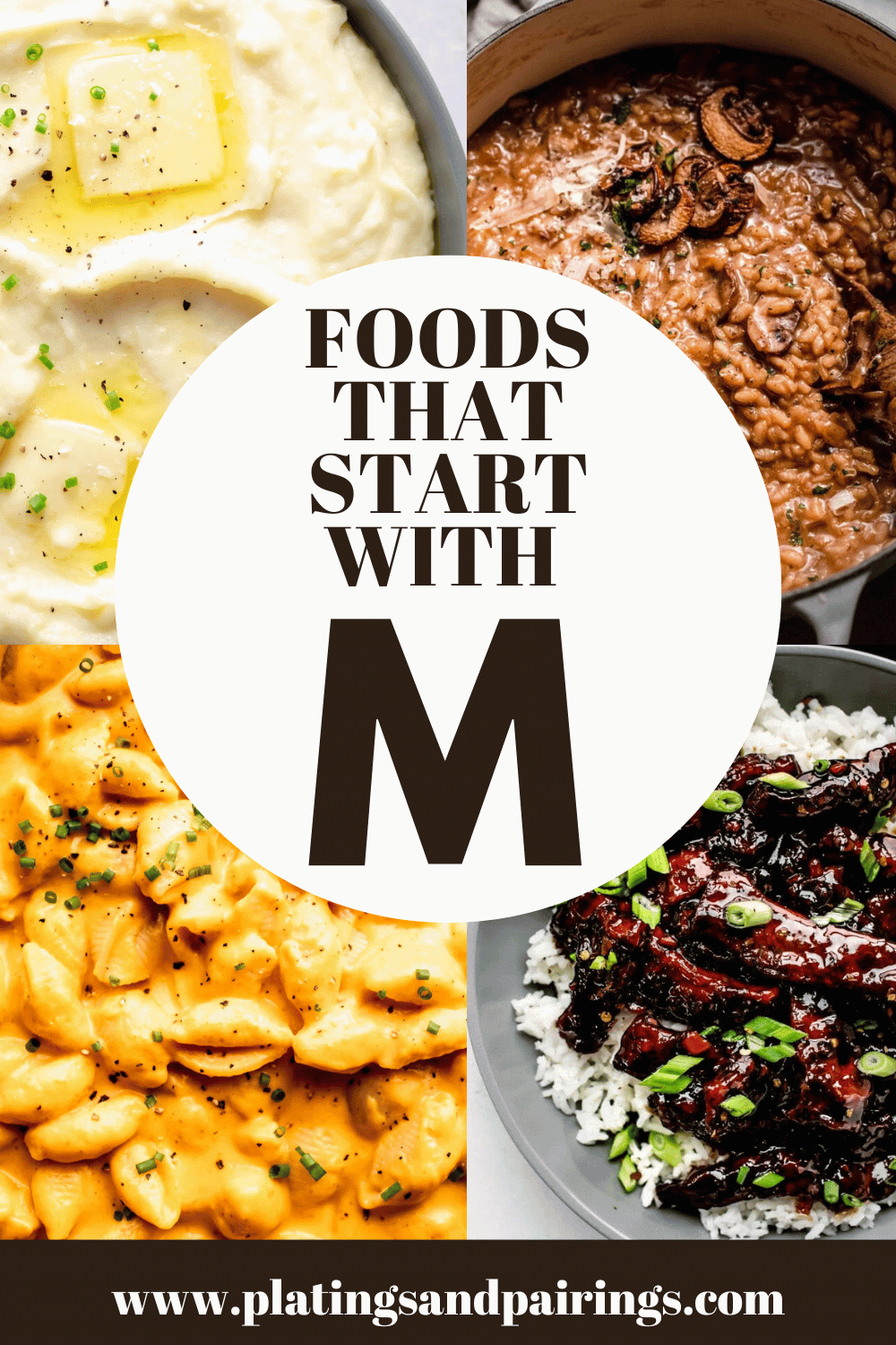 Foods that Start with the Letter M - Platings + Pairings