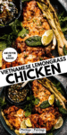 air fryer lemongrass chicken pinterest image.