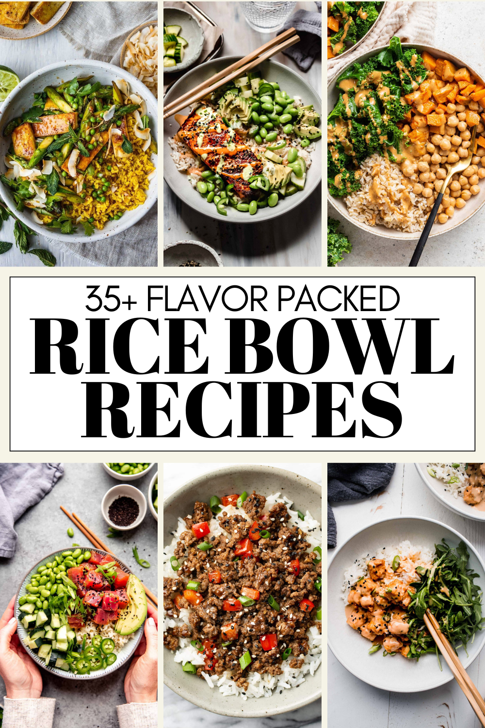35+ Yummy Rice Bowl Recipes (Simple & Healthy)