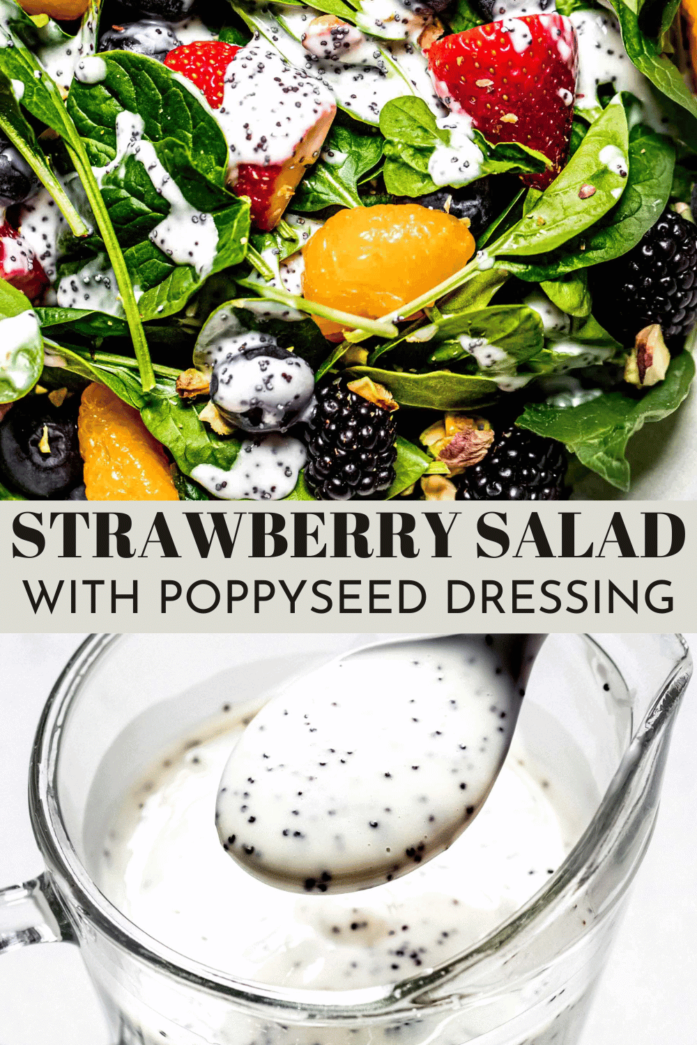 Spinach Salad with Poppyseed Dressing Platings + Pairings