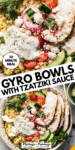 Easy Chicken Gyro Bowl with Tzatziki