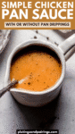 Easy Pan Sauce for Chicken