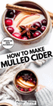 Non alcoholic mulled cider pinterest image.