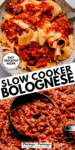 Easy Crockpot Bolognese Sauce