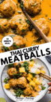THAI CURRY MEATBALLS PINTEREST IMAGE.