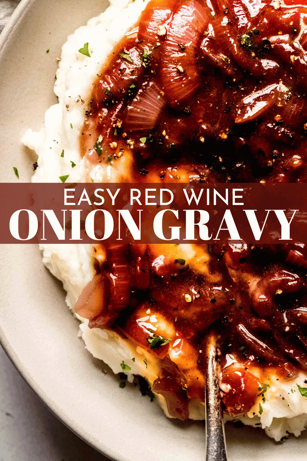 The BEST Onion Gravy with Red Wine (Easy Recipe) Platings + Pairings