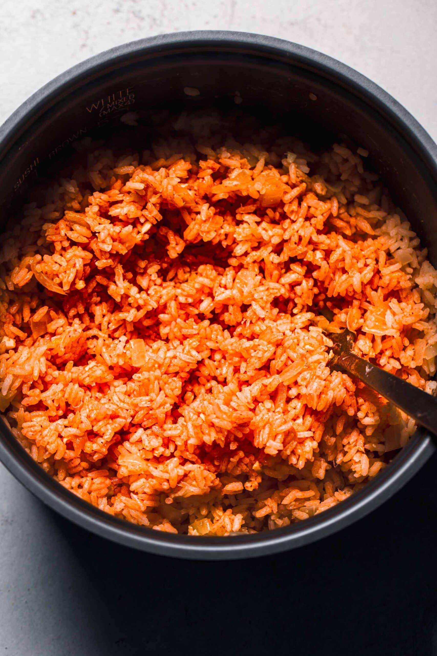 Rice Cooker Mexican Rice Platings + Pairings