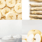 Collage of white foods.