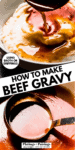 beef gravy recipe pinterest image.