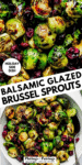 balsamic glazed brussel sprouts pinterest image.