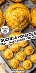 cheesy duchess potatoes pinterest image.
