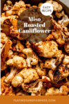 Miso cauliflower pinterest image.