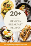 Collage of Mexican breakfast recipes with text overlay.