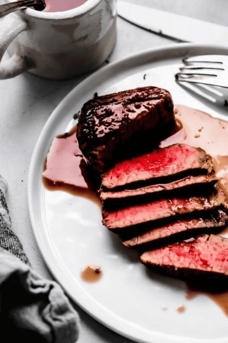 Simple Red Wine Sauce for Steak Platings + Pairings