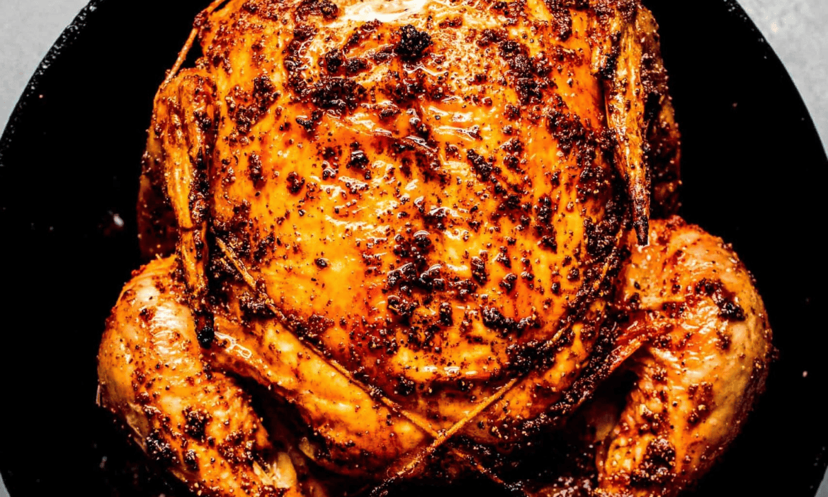 Easy Roasted Chicken (Juicy + Crispy Skin!)