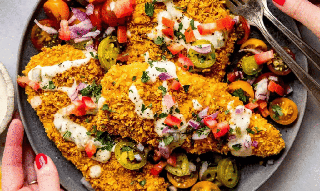 Tortilla Chip Crusted Chicken