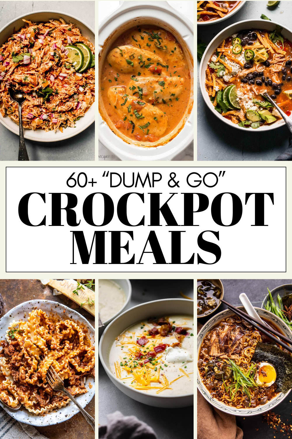 60+ Dump and Go Crock Pot Meals