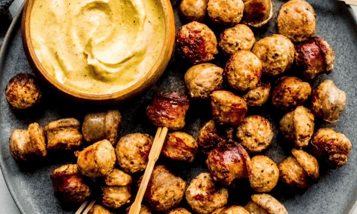 Sausage Bites & Mustard Sauce