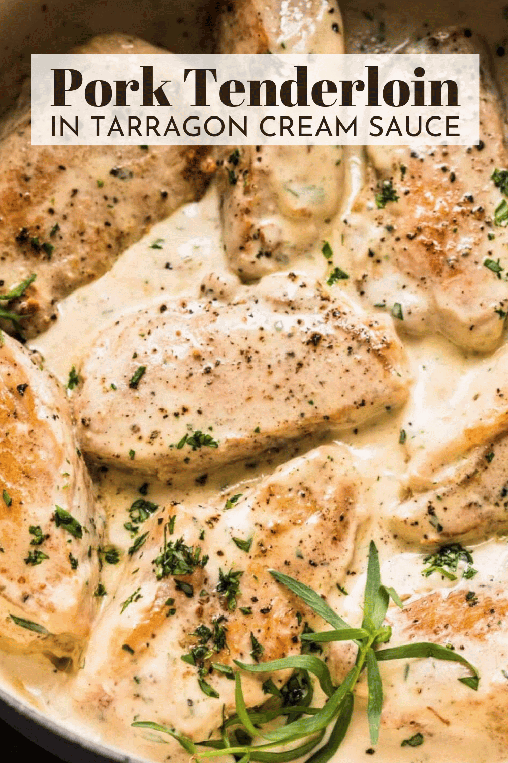 Creamy Tarragon Pork Tenderloin Medallions Platings + Pairings