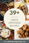 Collage of Greek appetizer recipes with text overlay.