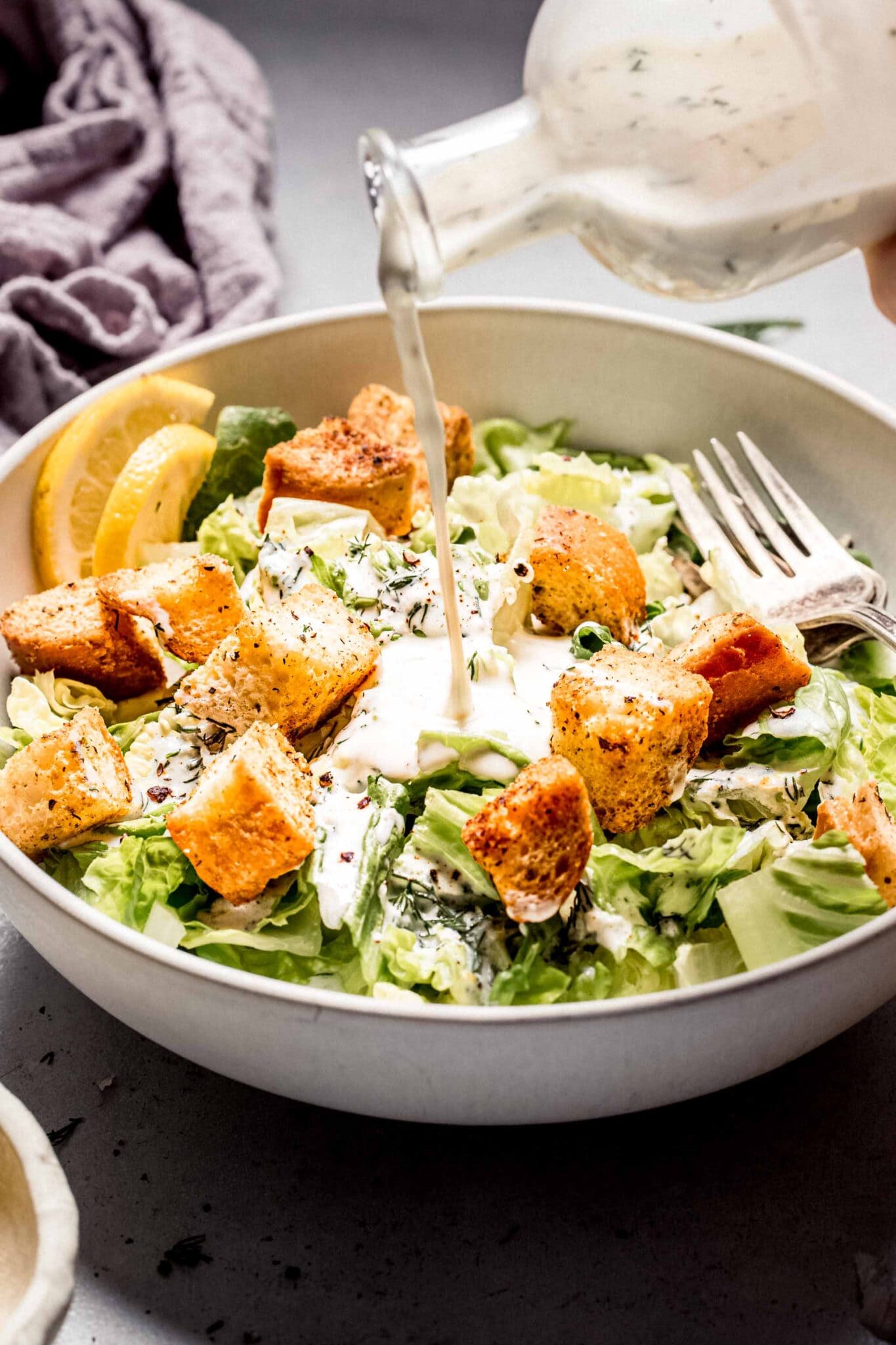 Easy & Creamy Greek Yogurt Salad Dressing Recipe Platings + Pairings