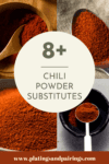 Collage of chili powder substitutes with text overlay
