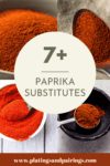 Collage of paprika substitutes with text overlay.