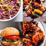 Collage of Fourth of July recipes .