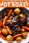 Instant pot pot roast pinterest image.