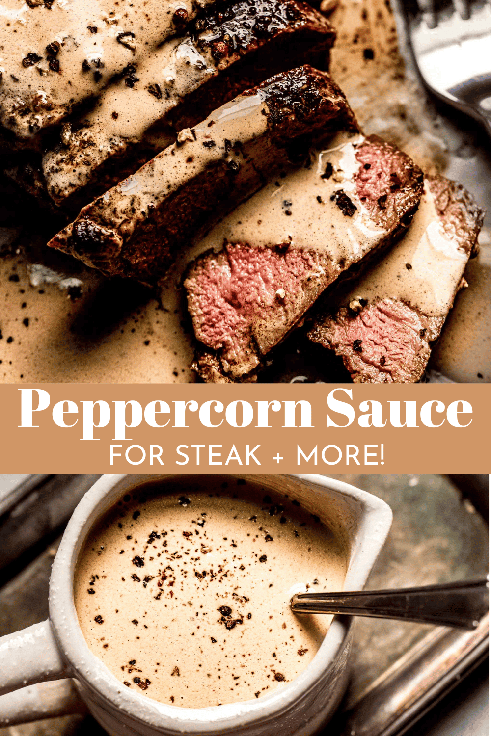 Creamy Peppercorn Sauce for Steak