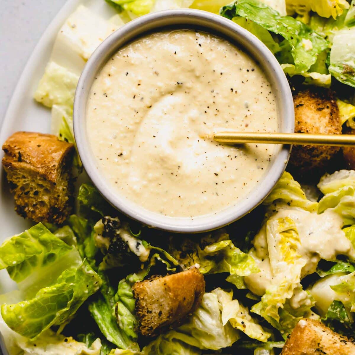 The BEST Vegan Caesar Dressing Recipe (5Minute) Platings + Pairings