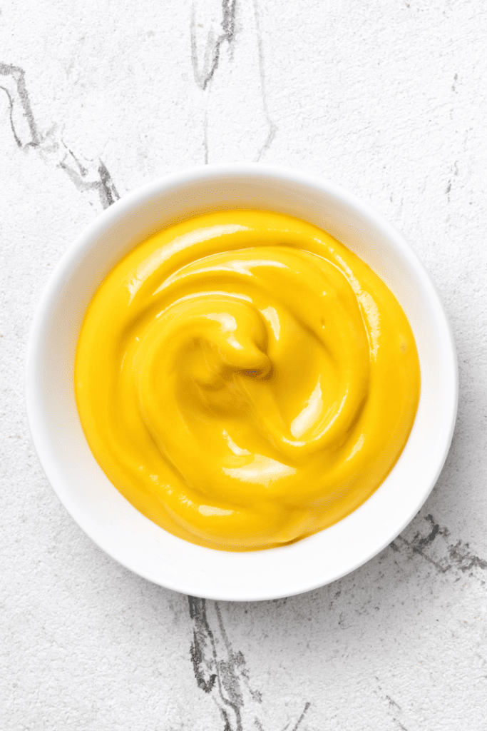 Bowl of mustard.