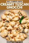 CREAMY TUSCAN GNOCCHI PINTEREST IMAGE.
