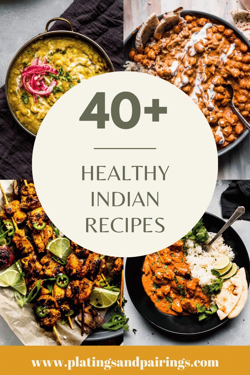 Collage of healthy indian recipes with text overlay.
