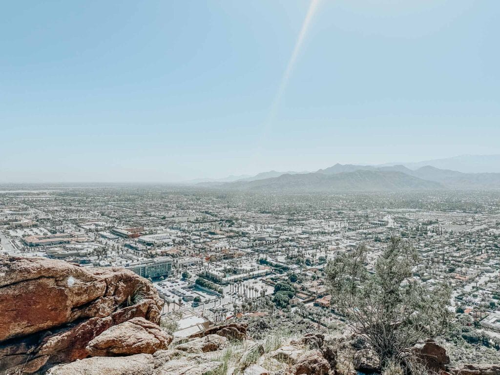View from museum hike palm springs.
