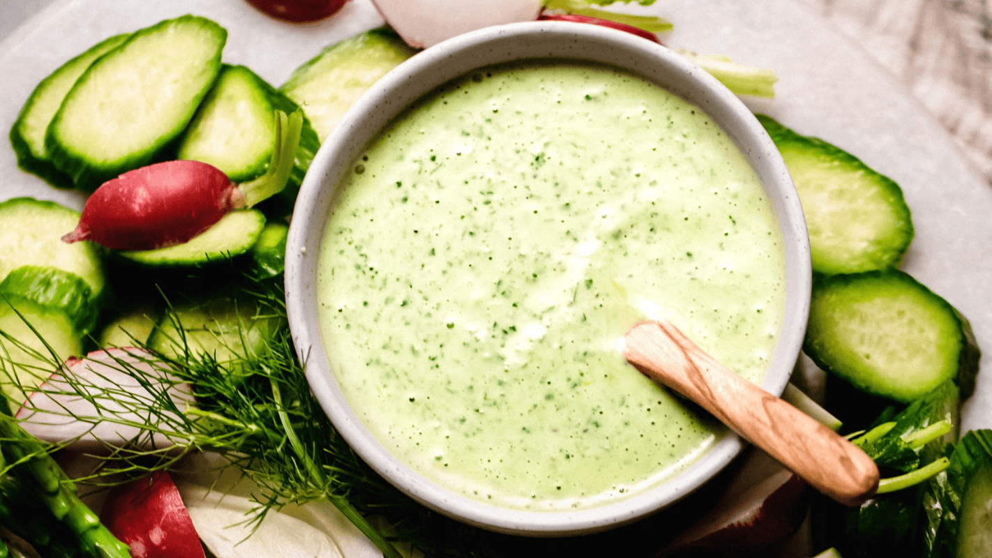Creamy Greek Green Goddess Dip (Easy 5-Minute Recipe)