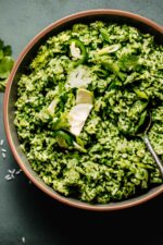 The BEST Arroz Verde (Mexican Green Rice Recipe) - Platings + Pairings