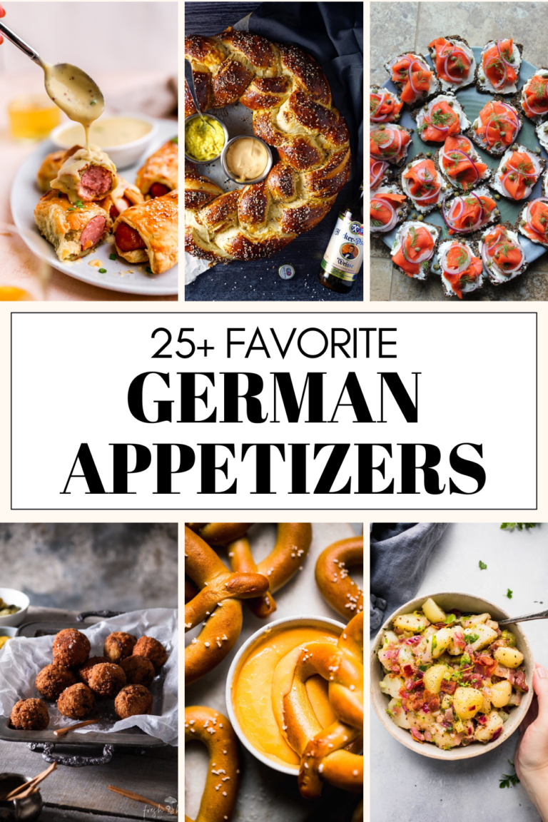 25+ German Appetizers Platings + Pairings